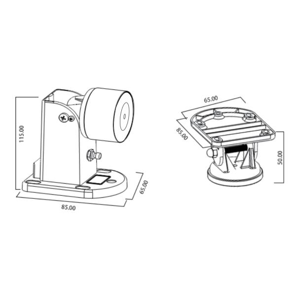 BL08 Floor and wall mount door holder wall mounted