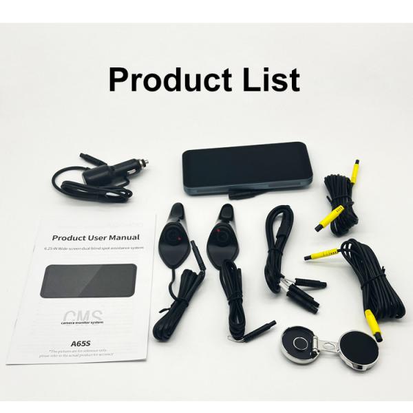 Car Camera Monitor with Night Vision and Easy Installation 9 Pin Connector and Cigarette Lighter Adapter