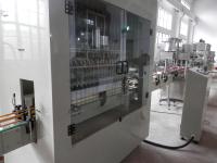 Máquina de embalagem de rotulagem tampando do engarrafamento reto linear automático do diluidor do descorante