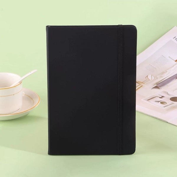 Hardcover Notebook With Elastic Closure Band And Ribbon Marker For Office