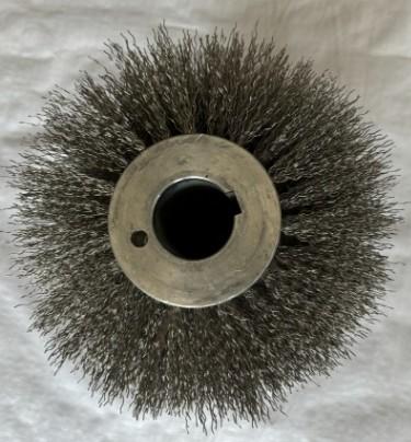 Customizable Steel Wire Bristle Roller Brush Metal Hair Transplantation Brush For Metal Polishing