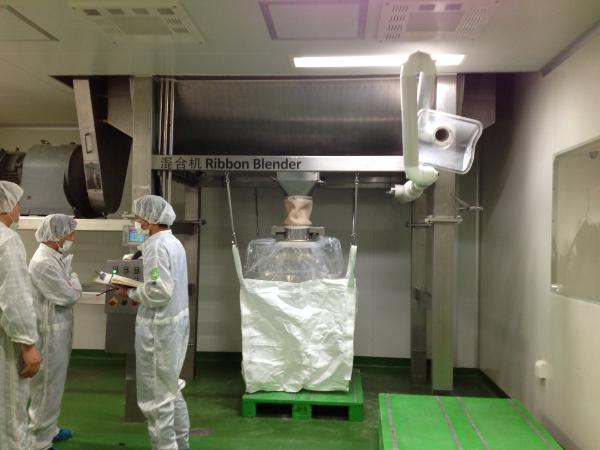 Easy Cleaning Powder Production Line  Ribbon Blending Plants For Food / Medicines
