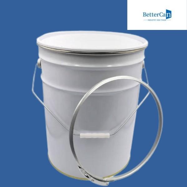 Tinplate 5 Gallon Paint Pails 20L Metal Bucket With Lid