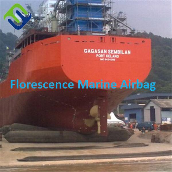 Florescence Marine Ship Launching Airbag Black Color