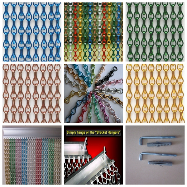 Metal chain door curtain/metal chain fly screen