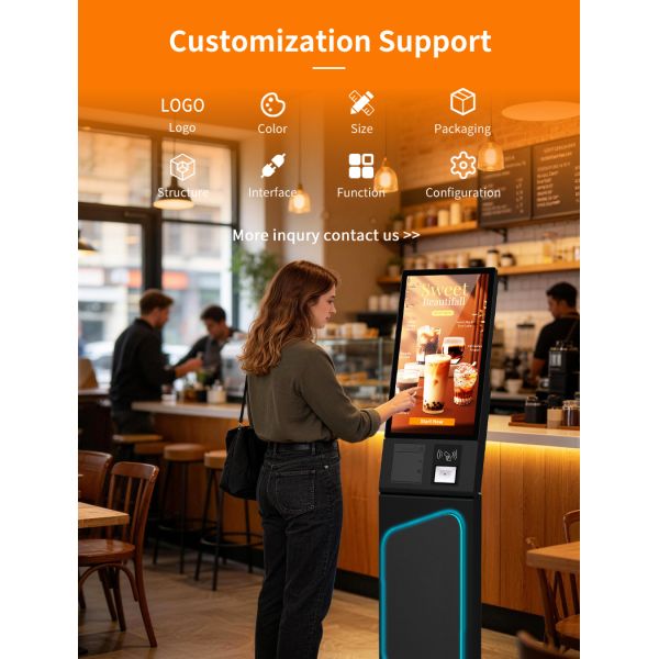 Restaurant Self-Service Kiosk Self-Ordering Kiosk 24/7 Automated Order Taking