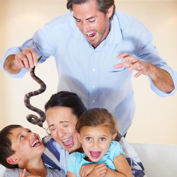 Toy Realistic Scary Snake Animal Doll Companion for Kids' Creepy Halloween Prank Props