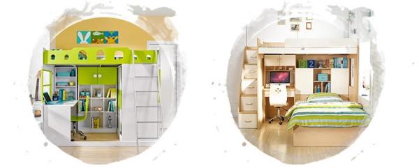 Custom home furniture children wooden double bed designs bunk beds with storage drawers