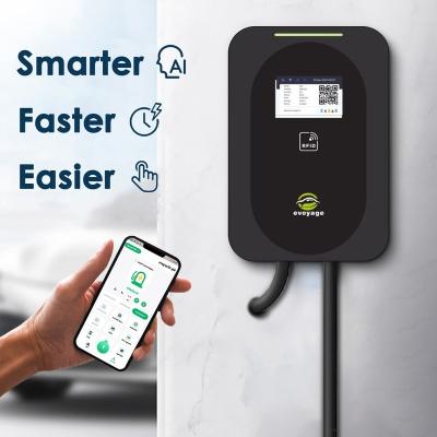 7kW/11kW/22kW EV Charging Pile 16A 32A Wallbox EV Charger Fast Charging Electric Vehicle AC Charging Station