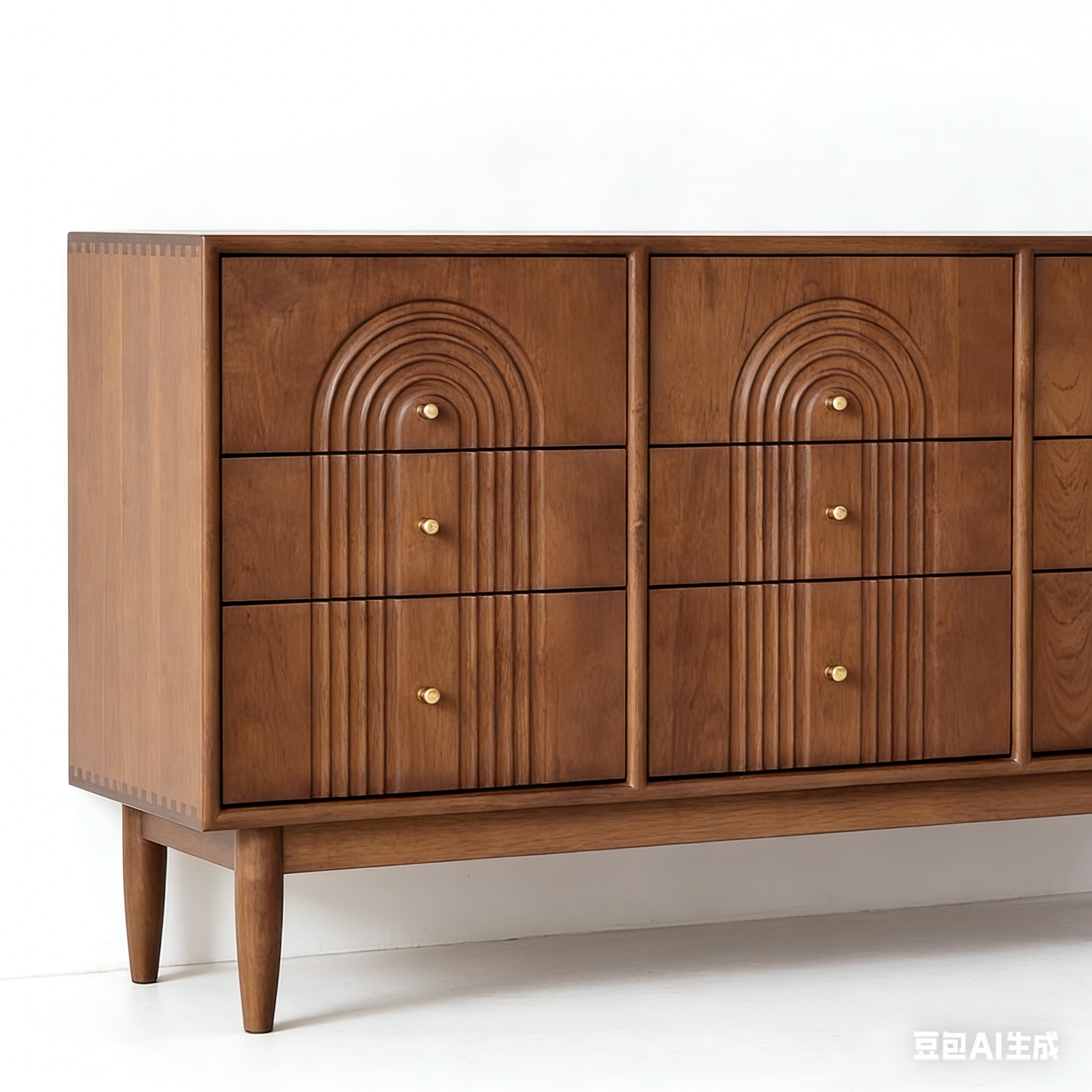 Solid Wood Dining Sideboard Modern Minimalist Kitchen Cupboard Modern Luxury Light-Colored Kitchen Cabinets Designer Furniture