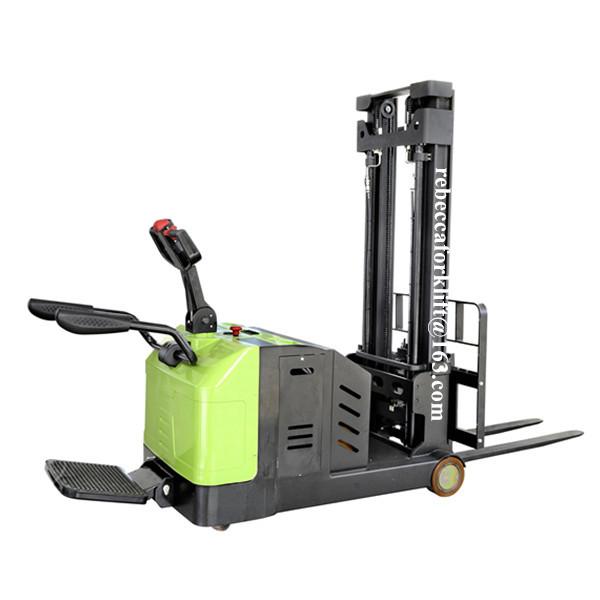 Single Frame Pedestrian Pallet Stacker 1200kg 1600mm With DC 12v / 2.5kw Motor
