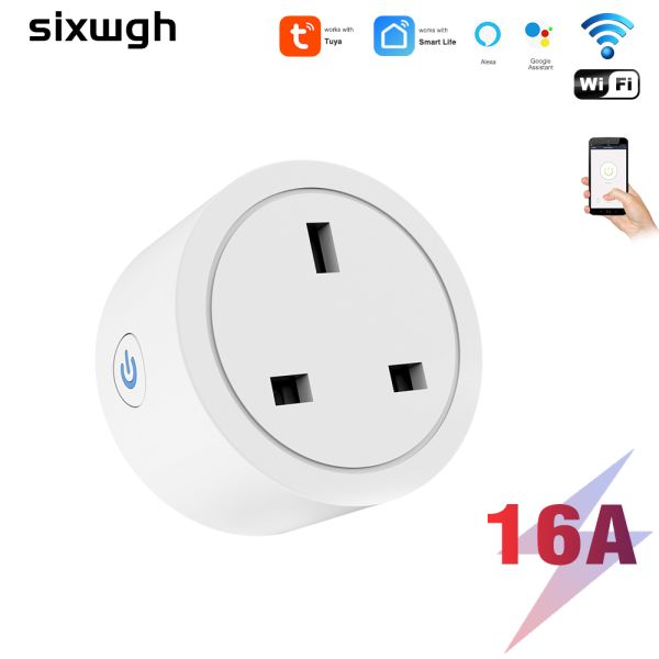 16A High Power Smart Plug with Power-off Memory and Real-time Energy Monitor for UK Appliances