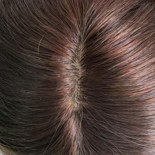 High Density European Free Part Silk Top Base 1B Real Remy Raw Hair Toupee Wig Pieces Toppers for Women