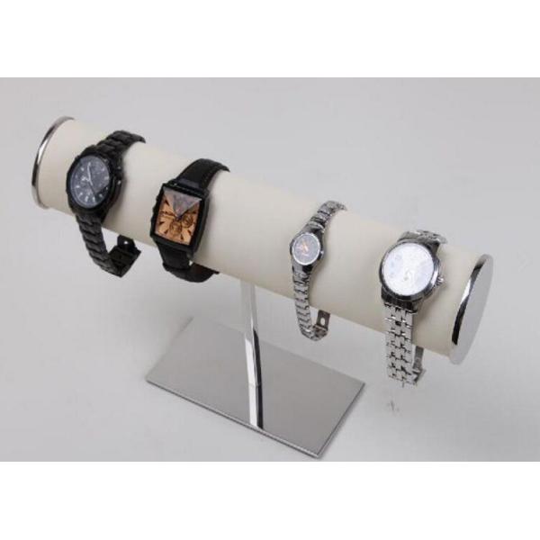 Round Rod Store Display Props Stand With Steel Base For Watch / Jewelry / Bracelet