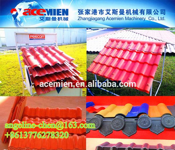 Popular, huge market potential, plastic pvc roof tile production line