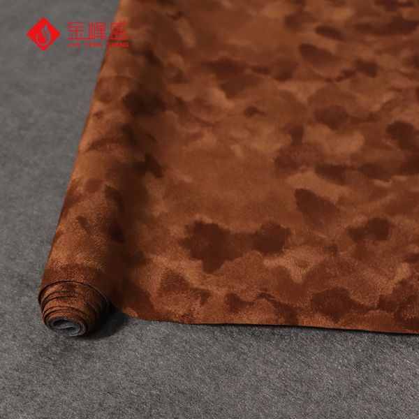 Brown Jewelry Box Linner Material Flock Fabric Paper