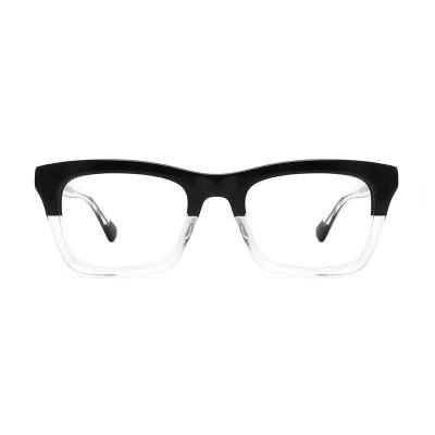 Eyewear quadrado amigável do quadro do eco desproporcionado quadrado grosso à moda dos monóculos do acetato