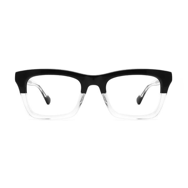Stylish Acetate Thick Square Eyeglasses Oversized eco friendly Square Frame Eyewear