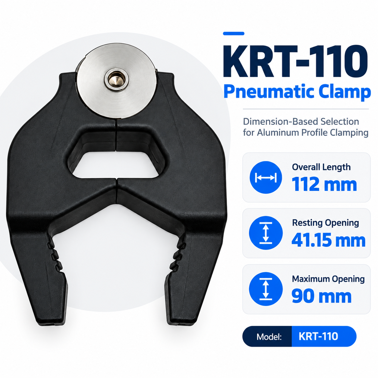 How to Avoid the “Clamp Opening Too Small” Problem for Aluminum Profiles? KRT-110 Selection Guide
