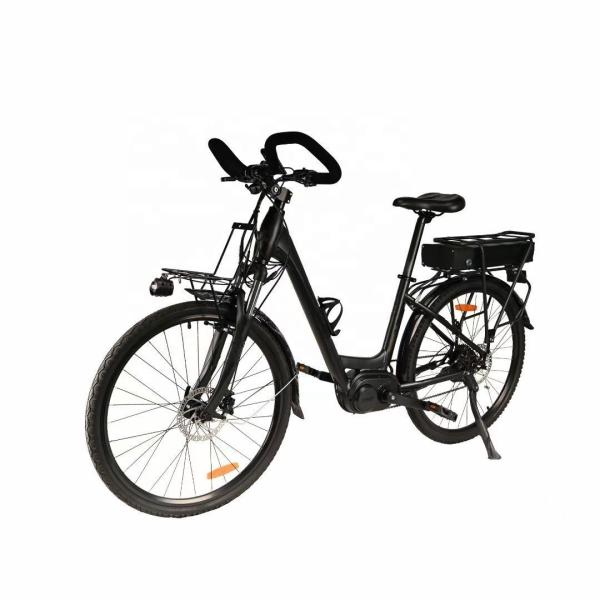 48V 20.4Ah Mid Drive Electric Bike 700C Hydraulic Disc Brake Bicycle With Lithium Battery