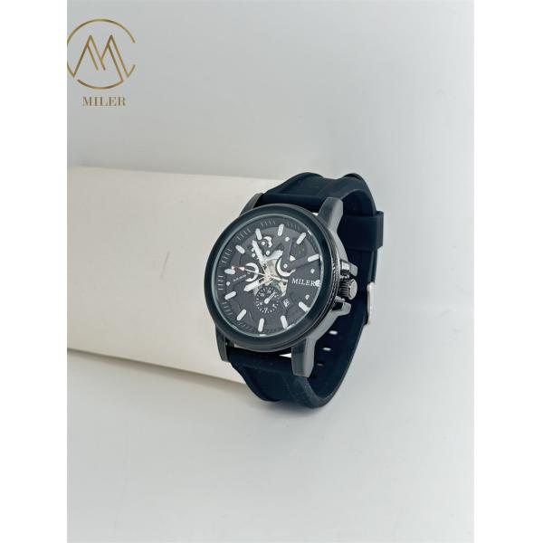Dial Classic Mens Wrist Watches Luxury Sports Wrist Watches Silicone Band