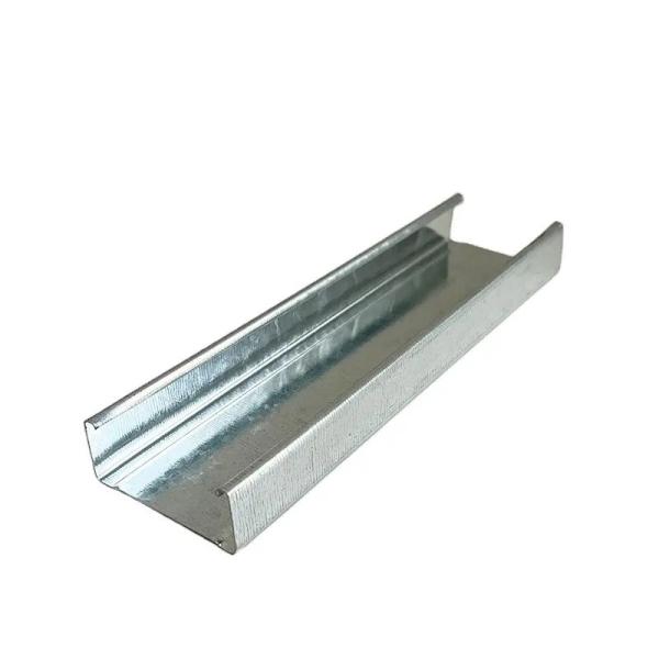 0.6-1.2mm Drywall Partition Stud Track / Metal Stud Track 50mm-150mm Width