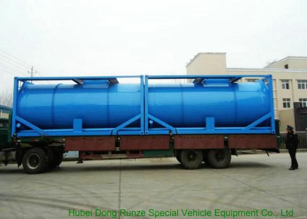 20 Feet ISO Wast Water Tank Container For Bulk Liquid 20000L Optional PE Lined