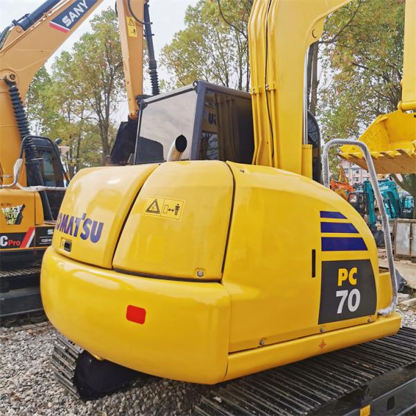 Boa Saúde Japão Excavadora Komatsu PC70 Original de Cadeia de Arrastão com Horário de Trabalho Baixo
