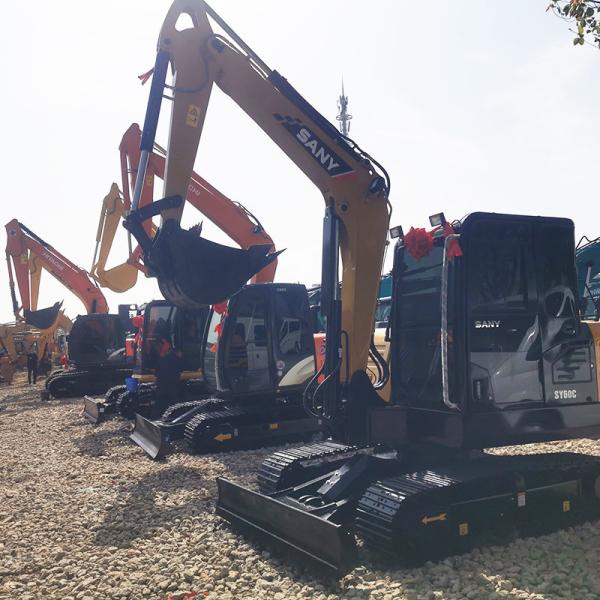 Sy60 Used Sany Excavator 6Ton 36kw Small Backhoe Crawler Machinery