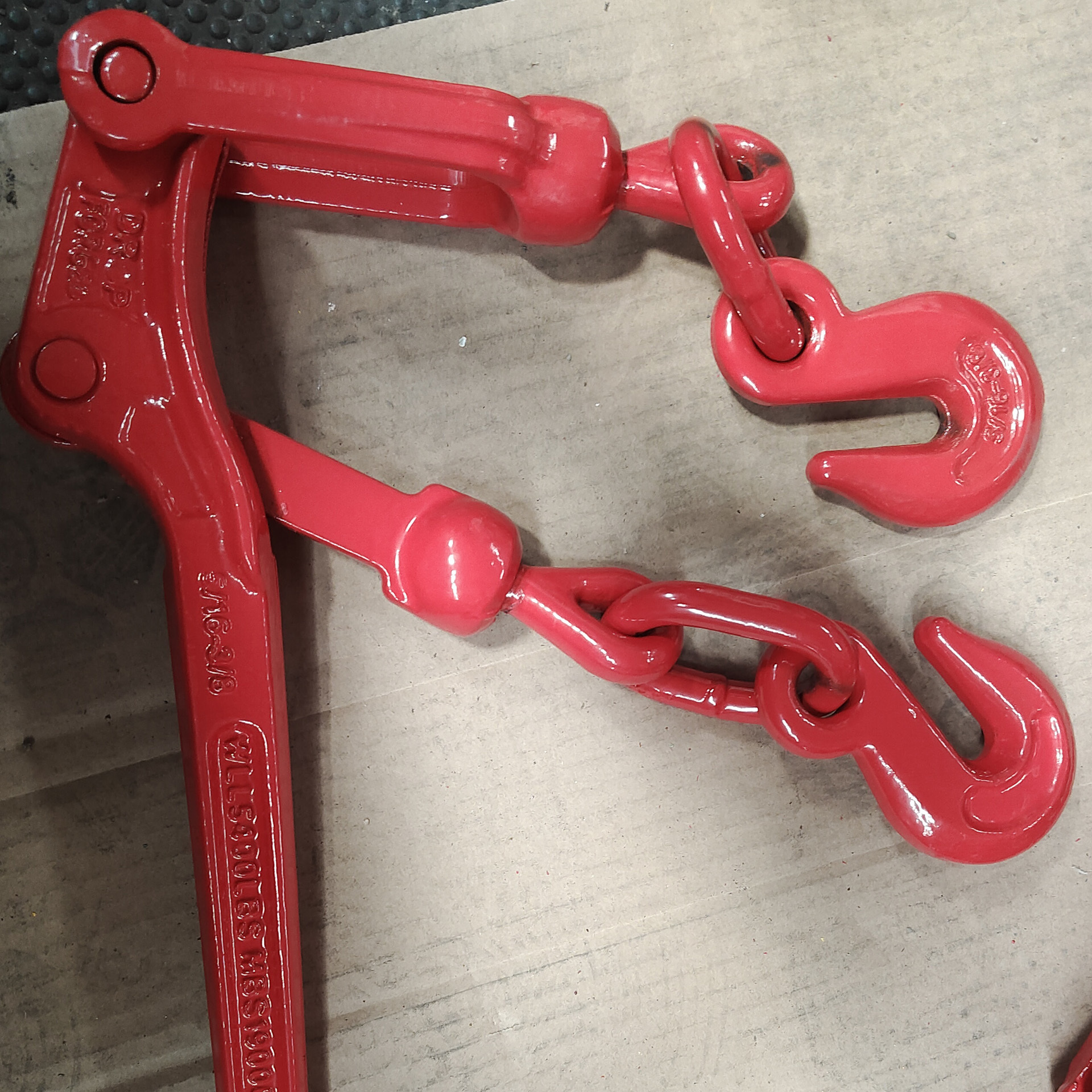 Lever Type Load Binder Chains Drop Forged Lashing Chain With Grab Hook G70 G80