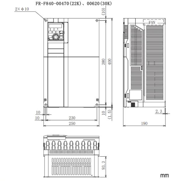 Промышленный инвертор 3.7kW FR-F840-00083-2-60 FR-F840-00052-2-60 VFD