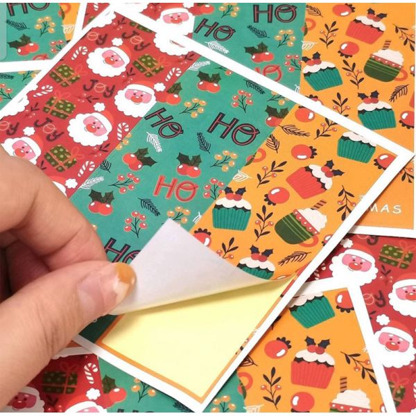 Personalised 2022 Christmas Box Sealing Sticker Removable Printable Labels