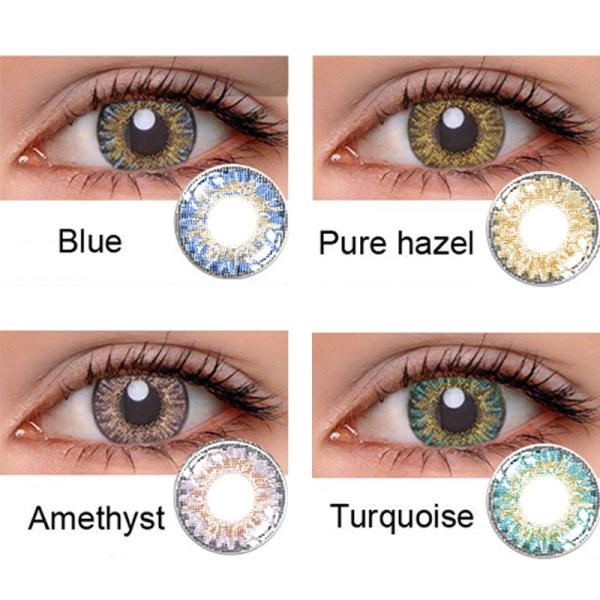 Coloured Prescription Brand Contact Lenses Honey Lens Colour Monthly