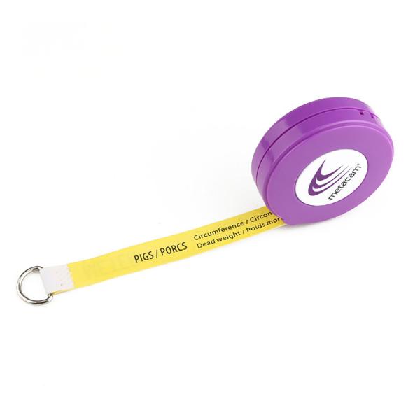 L'élevage de bétail circulaire Le poids de l'animal en bande de mesure L'échelle de poids à double langage pour les cliniques vétérinaires