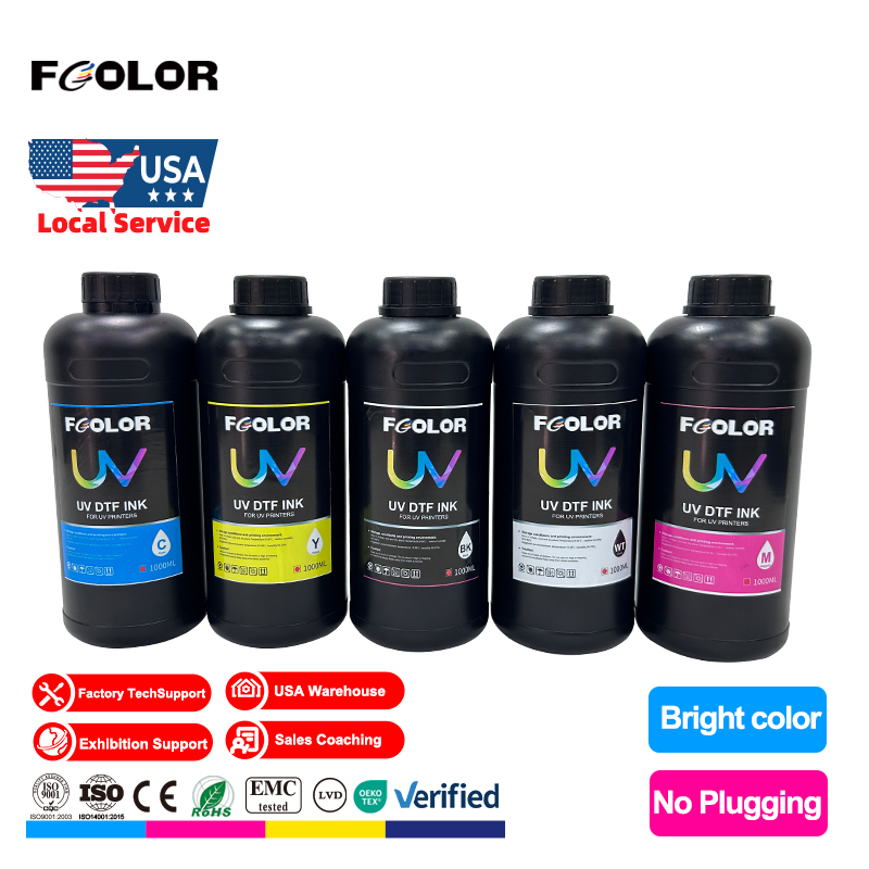 Factory High Quality Low Smell Uv Flatbed Printer Ink Fast Dry 1000ml UV Ink for