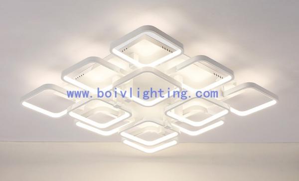 Acrylic Cover Materal Remote  Control  LED Ceiling  Light  LED Lamp White Aluminum