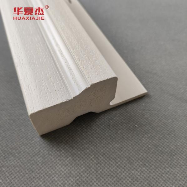 Indoor Wpc Door Frame White Or Wooden Grains Surface Wpc Nail Fin