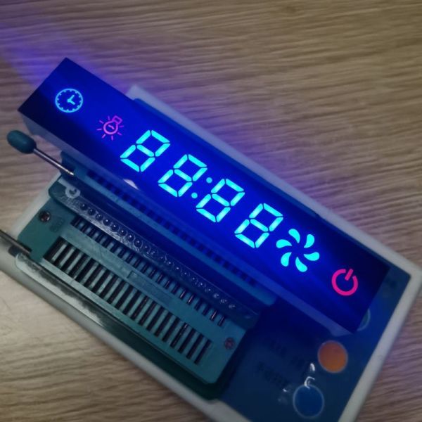 Customized Blue/ Red/Yellow 7 Segment LED Display Module for Kitchen Hood Control