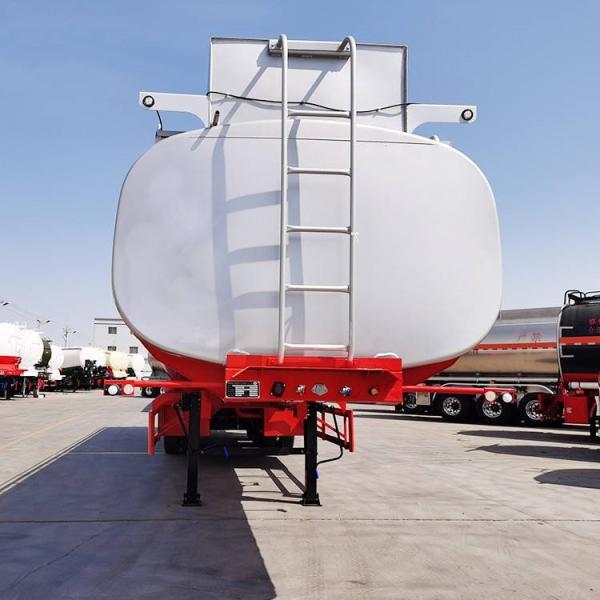 Semi-remorque à suspension mécanique de 45000L avec axe d'origine à 3 essieux et pneus 12R20 pour le transport de pétrole brut