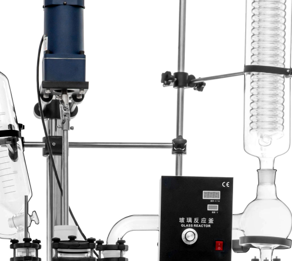 5L Glass Reactor Jacketed Double Layer Glass Reactor For Lab