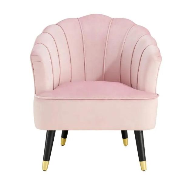 Hotel Furniture Nordic Style Green Fabric Luxury Chair For Living Room