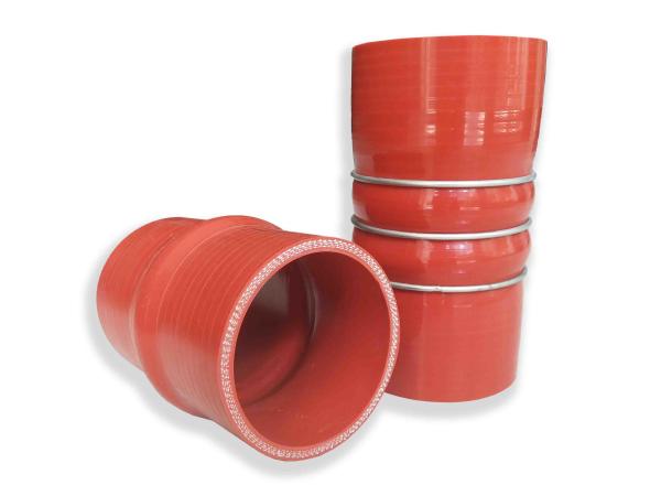 Custom Auto Silicone Hump Hose  Double Hump Cloth Wrapping Reinforcement
