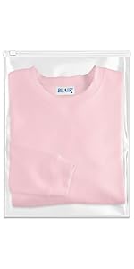 Customized Full Printing Zip Lock Slider Clothes Frosted Pvc Eva Cpe Plastic Packing T Shirt Underdress Frosty Zipper