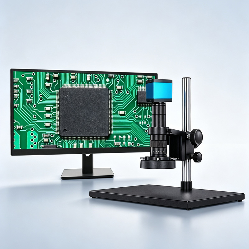 20-200X Electron Microscope Measurement USB Industrial HD CCD Camera High Magnification Professional Optical