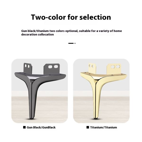 Hot Selling Furniture Accessories Hardware Sofa Legs Metal Furniture Black Corner Coded Bed Legs Gold Furniture Legs