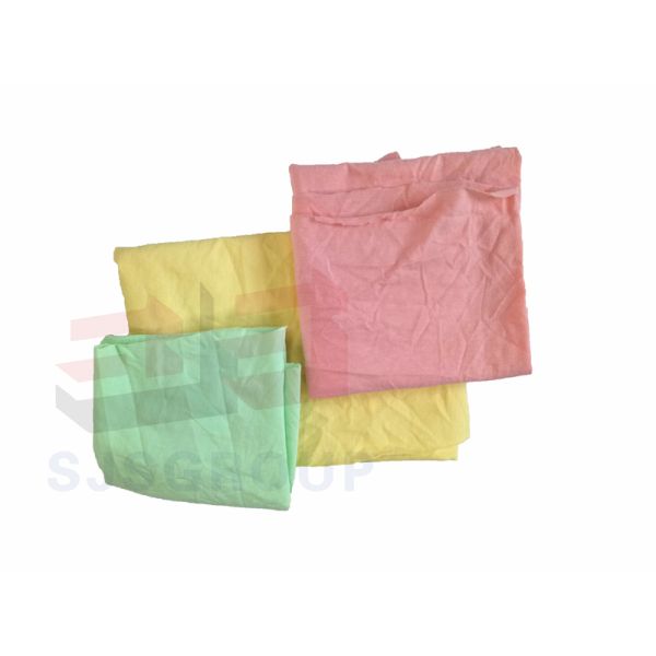 Light Color Mixed T Shirt Rags Cotton Cloth Cutting Clips Industrial Cleaning Wiping Rags