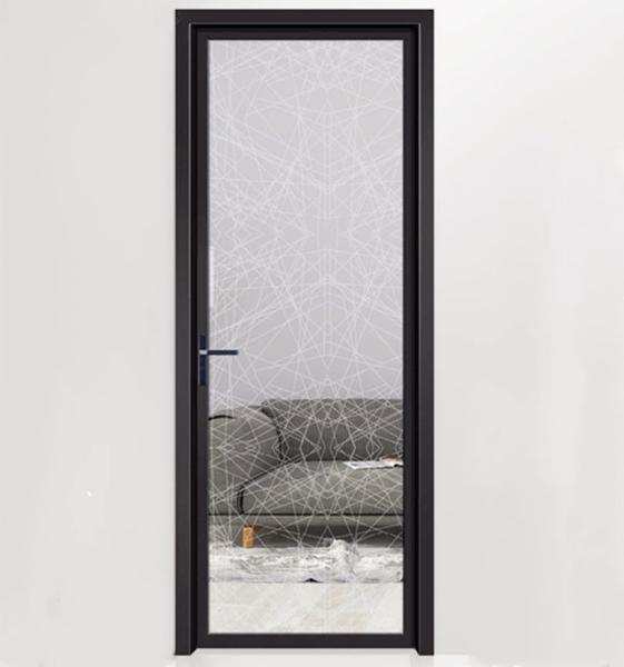Interior Single Pane Aluminium Frame Glass Doors 2000mm Soundproof