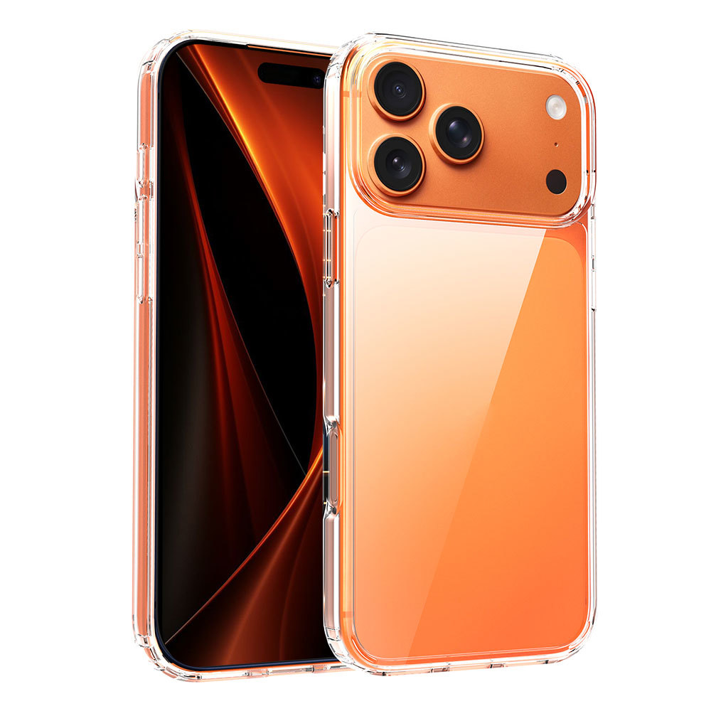 Shockproof Phone Case Transparent PC TPU Hybrid Drop Resistance Armor Mobile Phone Cover Clear Case for iPhone 17 Pro Max