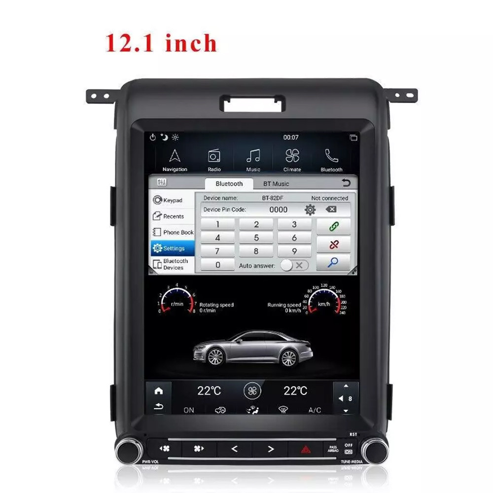 Android 13 Автомобильное радио стерео для Ford F150 2013-2015 Обновление головного устройства 8 ГБ + 128 ГБ