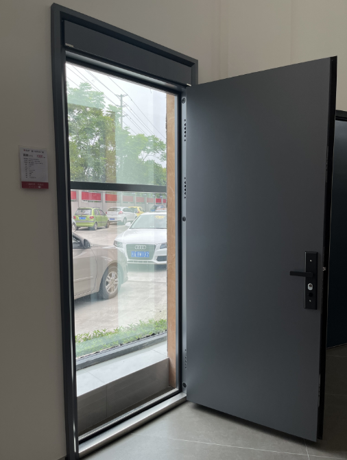 Heat Transfer Surface Modern Steel Door Invisible Hinge Metal Frame